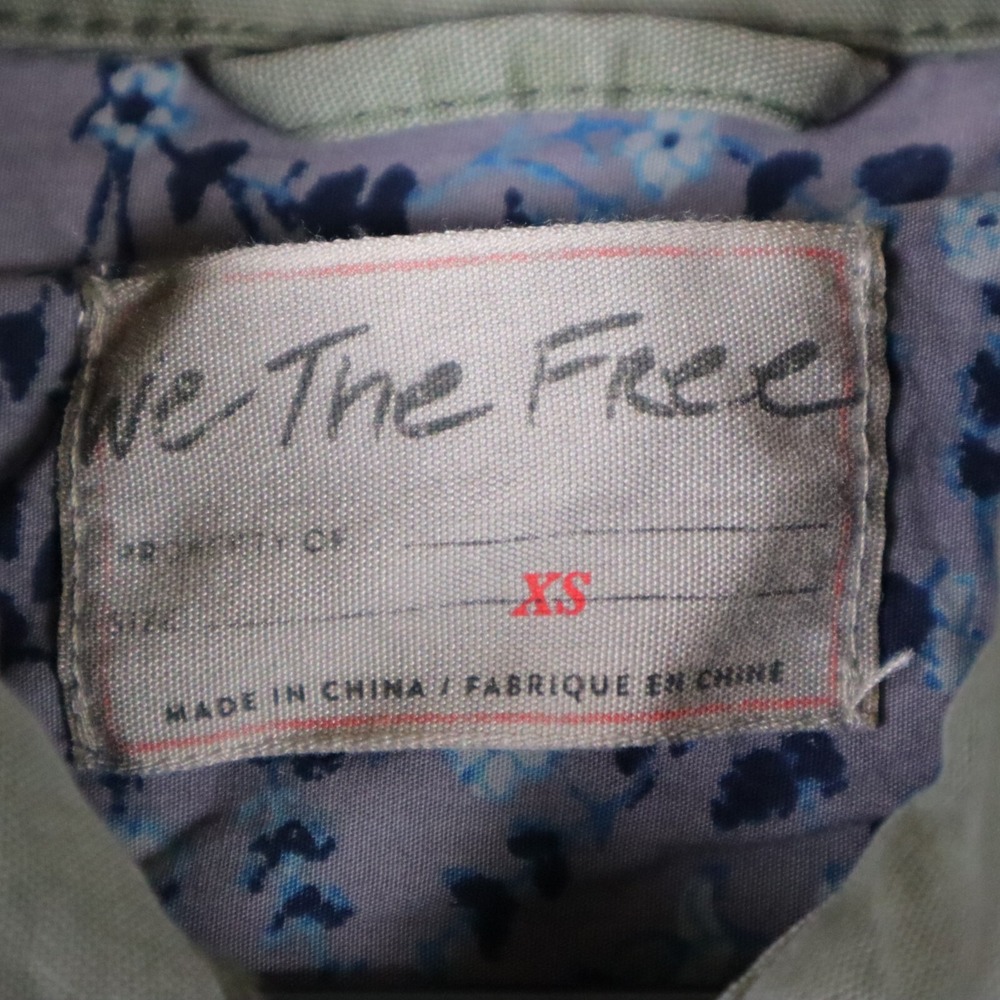 Free People We The Free Apollo Oversized Jacket Military Army Cargo XS 18.5x33 - Picture 2 of 13